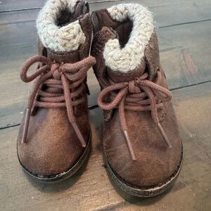 Cozy Brown Kids Boots